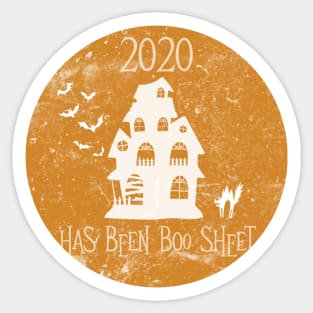 2020 Is Boo Sheet Ghost In Mask Halloween Sticker